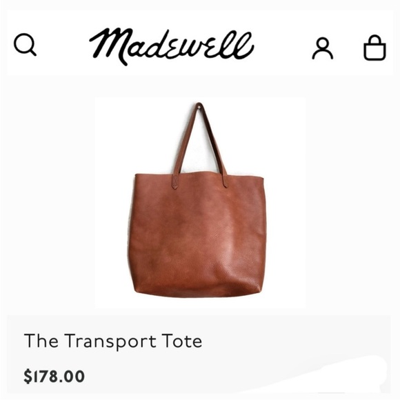 Madewell The Transport 
 Tan Leather Tote Bag - Picture 5 of 16